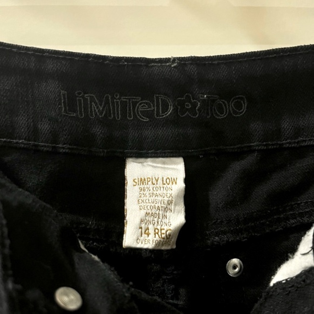 Y2K Limited Too Low Rise Flare Jeans Black